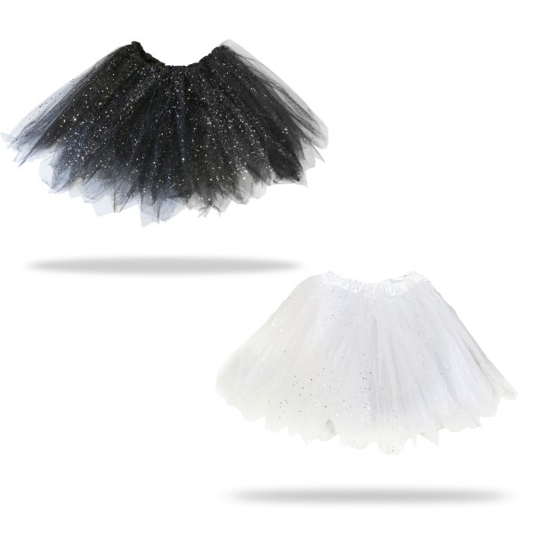 Sonia Originelli Glitzerrock Party Tüllrock Tütü Glitzer Prima Ballerina Karneval JGA