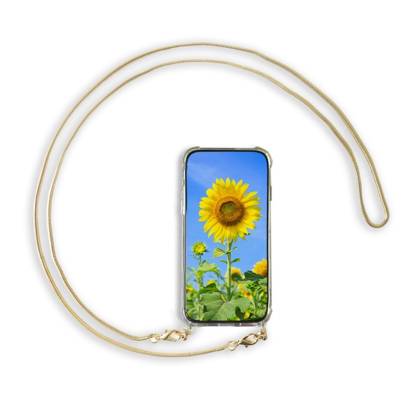 Sonia Originelli Handykette "Passend für IPhone Modelle" Metallkette Gold Necklace