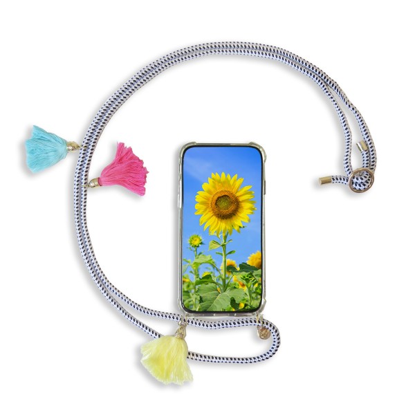 Sonia Originelli Handykette "Passend für Iphone Modelle" Quasten Schnur Necklace Hülle Smartphone