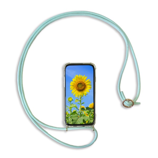 Sonia Originelli Handykette Schnur Leder Necklace Hülle Smartphone Cover Schutz für Samsung Modelle