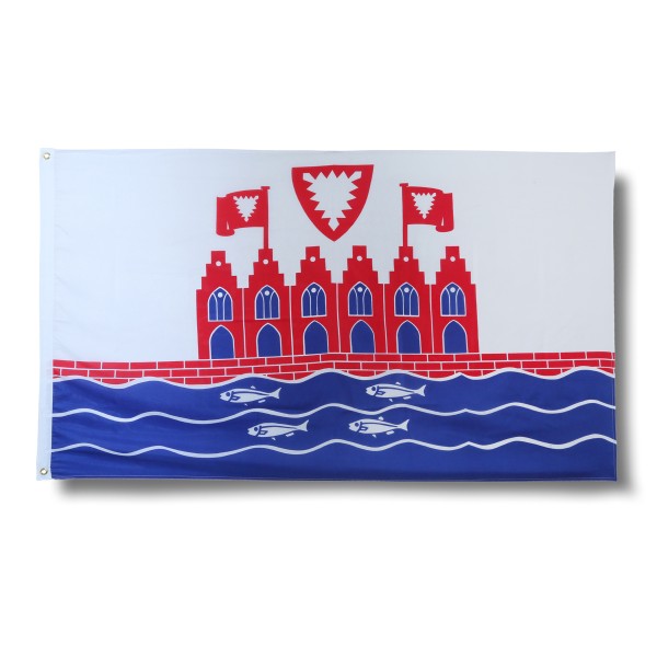 Sonia Originelli Heiligenhafen Fahne Flagge 90 x 150 cm Fanartikel Hissfahne Ösen WM EM