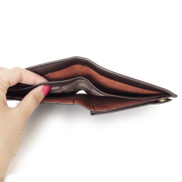 Sonia Originelli Herren Portemonnaie Geldbörse Braun Leder Schlicht