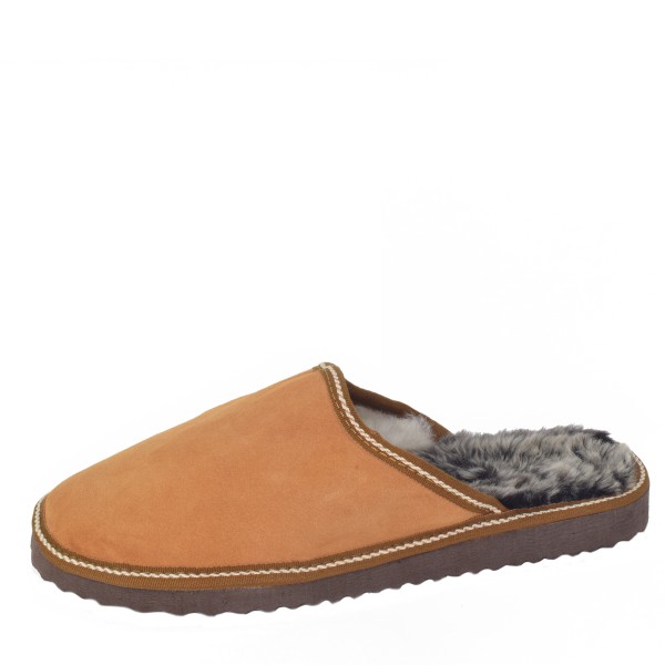 Sonia Originelli Herrenpantoffel Schuhe Schaf Lammfell EVA Sohle Echt Leder