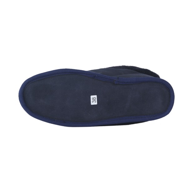 Sonia Originelli Hüttenhausschuh Lammfell Schaffell Leder Warm Fellkranz