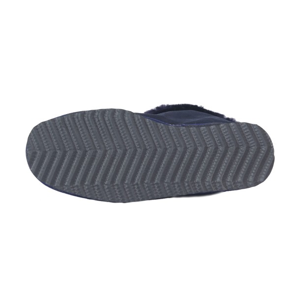 Sonia Originelli Hüttenhausschuh Schaffell Lammfell Feste Sohle Leder