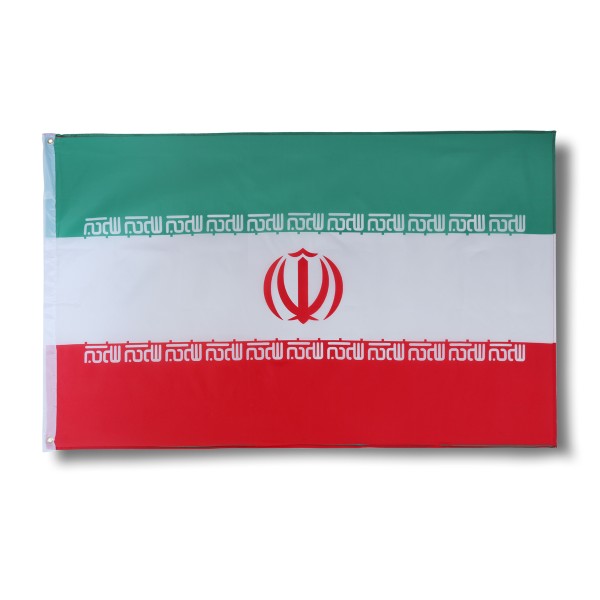 Sonia Originelli Iran Fahne Flagge 90 x 150 cm Fanartikel Hissfahne Ösen WM EM