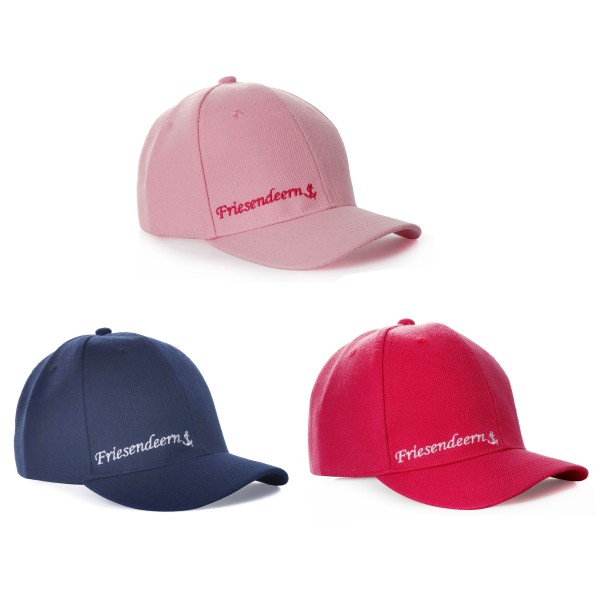 Sonia Originelli Kinder Baseball Cap "Friesendeern" Mütze Anker Maritim Snapback Mädchen