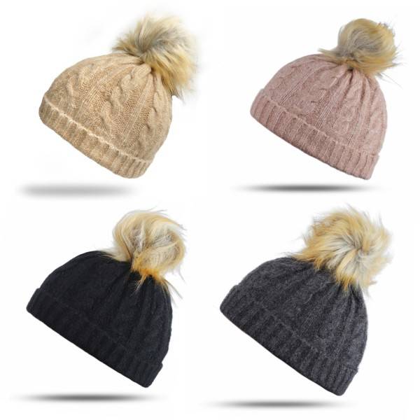 Sonia Originelli Kinder Bommelmütze Aus Wolle Passend Für Herbst Winter