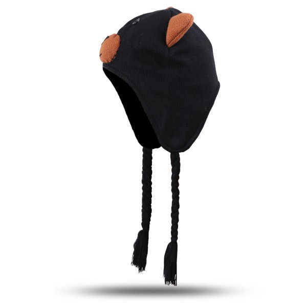 Sonia Originelli Kinder Mütze "Tiere" Motive Eule Bär Giraffe Bommel