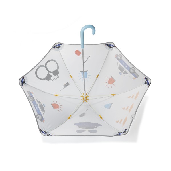 Sonia Originelli Kinder Regenschirm Reflektierend Sicherheitsschirm Polizei