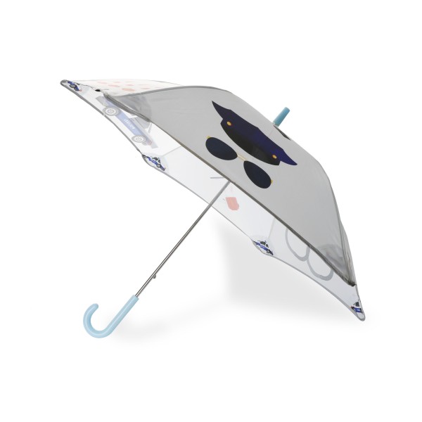 Sonia Originelli Kinder Regenschirm Reflektierend Sicherheitsschirm Polizei