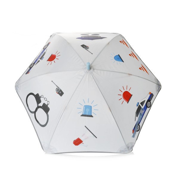 Sonia Originelli Kinder Regenschirm reflektierend Sicherheitsschirm Polizei