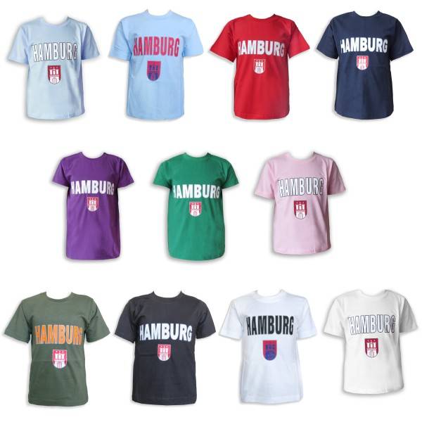 Sonia Originelli Kinder T-Shirt "Hamburg" Classic Wappen Baumwolle