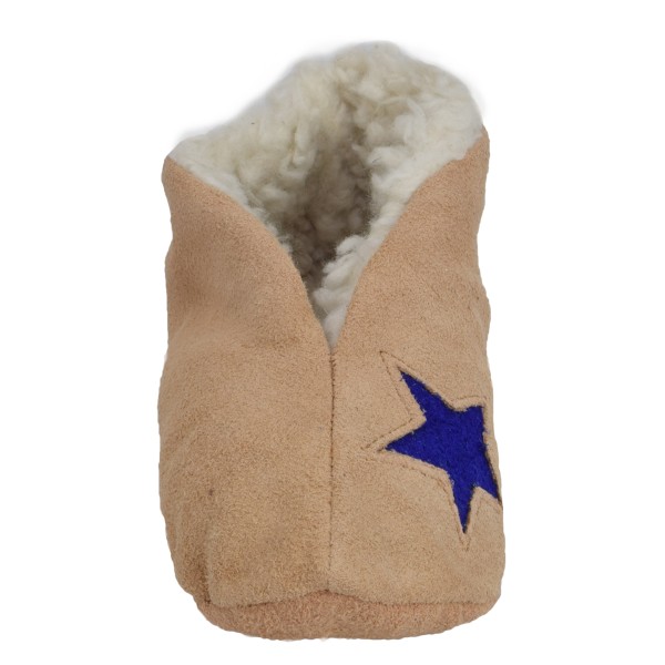 Sonia Originelli Kinder Wildlederhausschuh "Stern" Echt Leder Schluffis