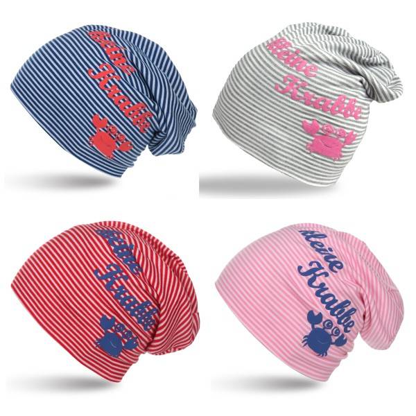 Sonia Originelli Kleinkind Beanie Mütze Baby "Kleine Krabbe" Maritim Streifen
