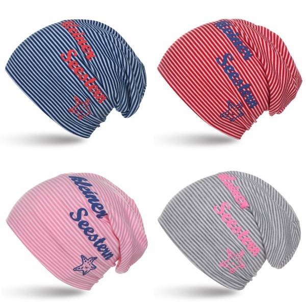 Sonia Originelli Kleinkind Beanie Mütze Baby "Kleiner Seestern" Maritim Streifen