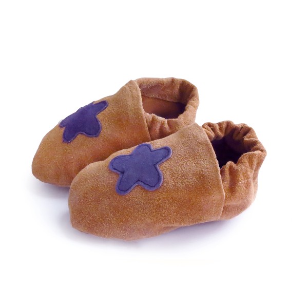 Sonia Originelli Kleinkinder Baby Wildlederhausschuh "Blume" Echt Leder