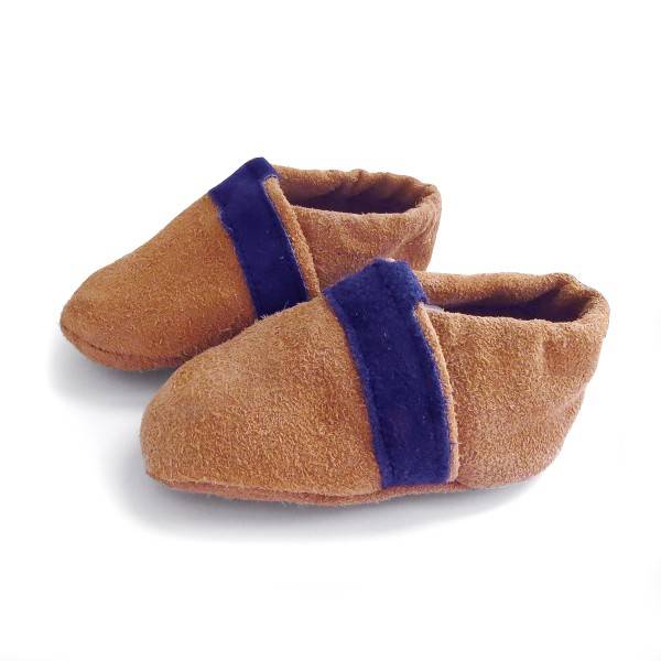 Sonia Originelli Kleinkinder Baby Wildlederhausschuh "Streifen" Echt Leder