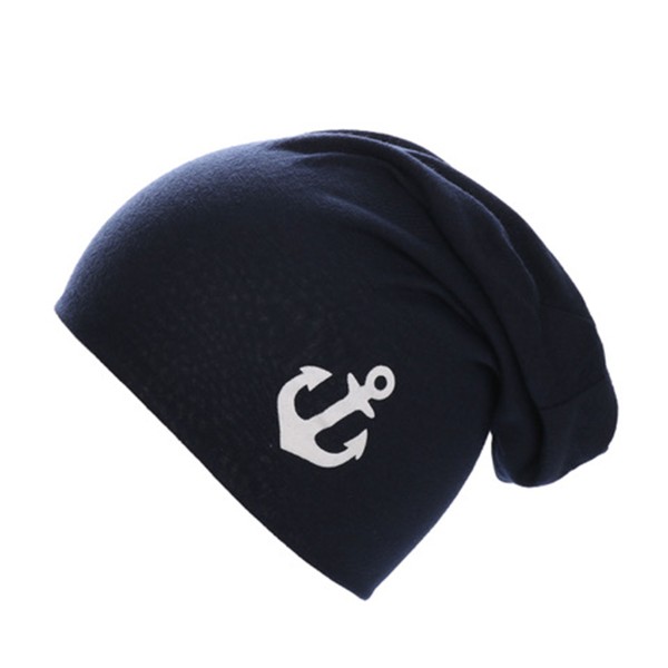 Sonia Originelli Kleinkinder Beanie Mütze "Uni Anker" Maritim Jersey Unisex