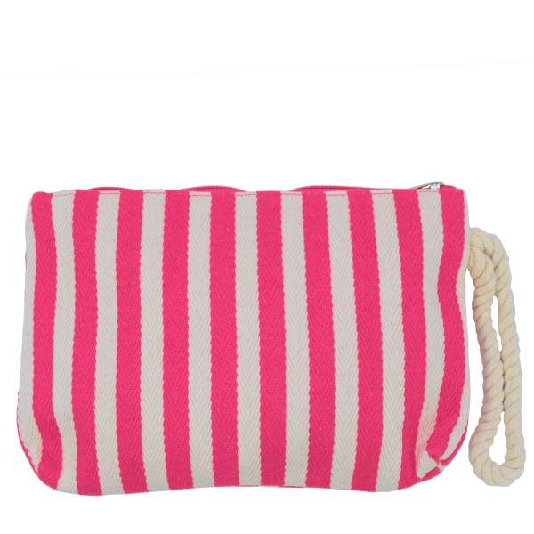 Sonia Originelli Kosmetiktasche Maritim Gestreift Anker Clutch Täschchen