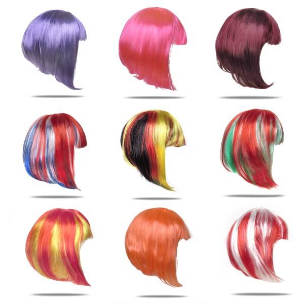 Sonia Originelli Kunsthaar Perücke Bob Kurze Haare Pagenkopf Charleston Pony