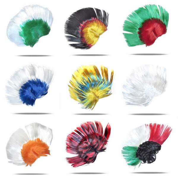 Sonia Originelli Kunsthaar Perücke Irokese Punk Mohawk Fasching Karneval 80er