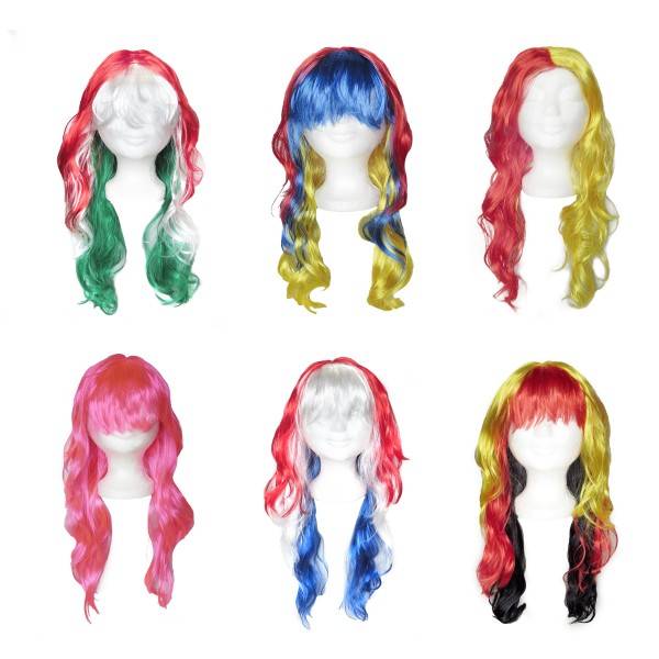 Sonia Originelli Kunsthaar Perücke Lange Haare Locken Fee Elfe Fasching Karneval