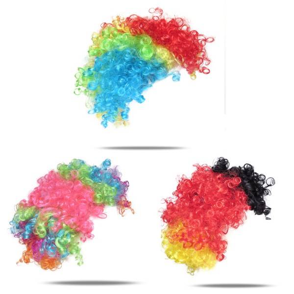 Sonia Originelli Kunsthaar Perücke Lockenkopf Clown Karneval Fasching Wig