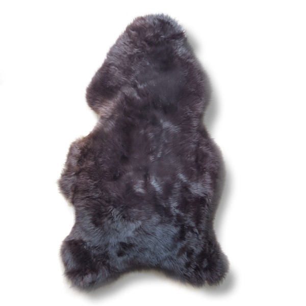 Sonia Originelli Lammfell Deko Teppich Natur Echtfell Schaf Braun Schwarz