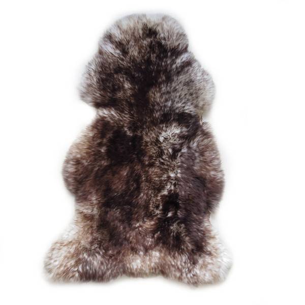 Sonia Originelli Lammfell Deko Teppich Natur Echtfell Schaf gecheckt geflammt