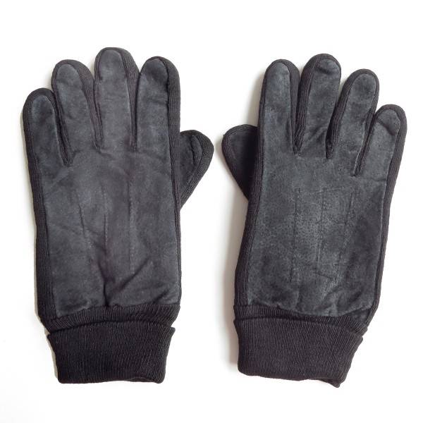 Sonia Originelli Lederhandschuhe Mit Strickstulpe Und Dehnung Unisex Gefüttert