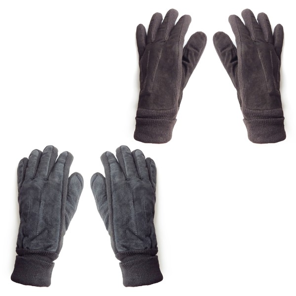 Sonia Originelli Lederhandschuhe Mit Strickstulpe Und Dehnung Unisex Gefüttert