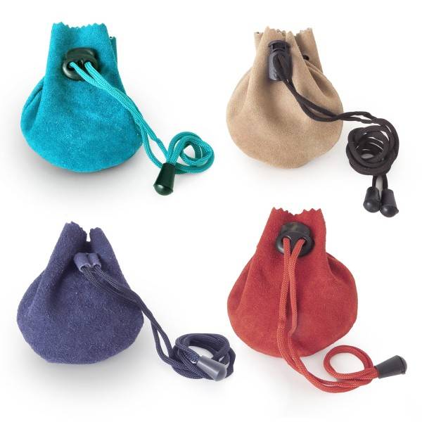 Sonia Originelli Ledersäckchen Schlüsseltasche Tabakbeutel Lederbeutel Verschließbar