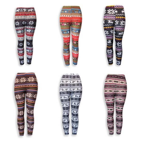 Sonia Originelli Leggins Gemustert Bunte Motive Onesize Damen