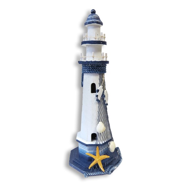 Sonia Originelli Leuchtturm "M" Dekoration Maritim Shabby Chic Landhausstil