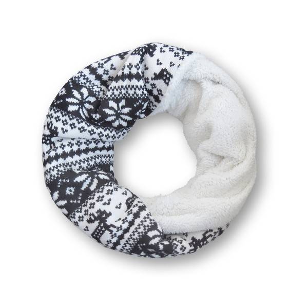 Sonia Originelli Loop "Norweger" Schal Kuschelfell Polyester Winter Sonia Originelli Loop "Norweger" Schal Kuschelfell Polyester Winter