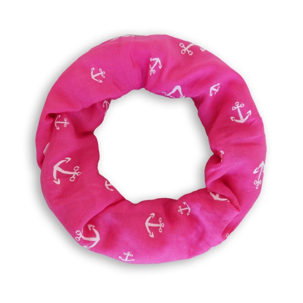 Sonia Originelli Loop Schal "Anker" Maritim Reliefdruck Sommer Sonia Originelli Loop Schal "Anker" Maritim Reliefdruck Sommer