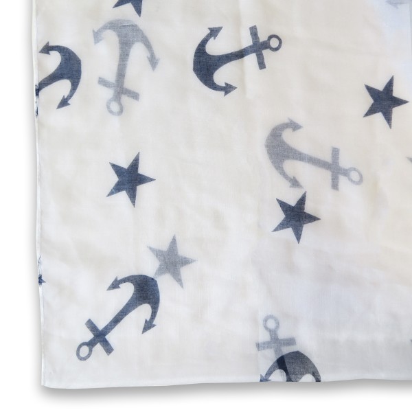 Sonia Originelli Loop Schal "Anker Sterne" Rundschal Sommer