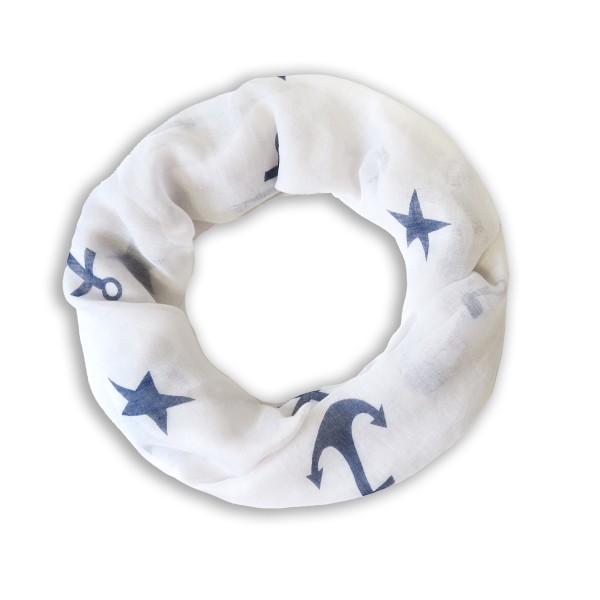 Sonia Originelli Loop Schal "Anker Sterne" Rundschal Sommer Sonia Originelli Loop Schal "Anker Sterne" Rundschal Sommer