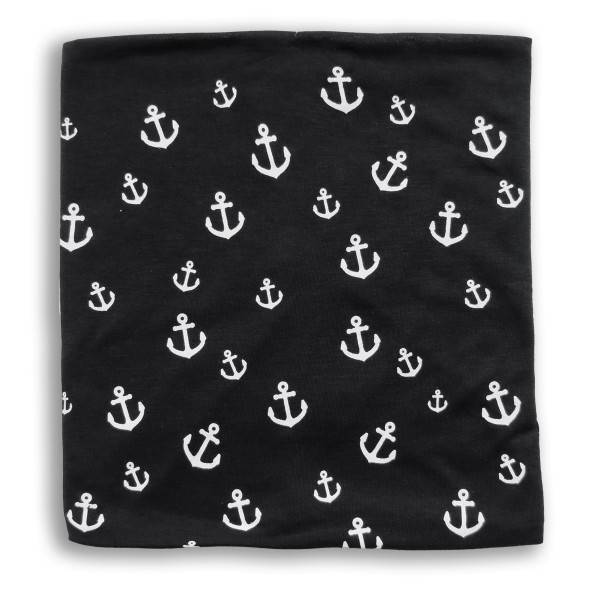 Sonia Originelli Loop Schal "Mini Anker" Maritim Allover Print Sommer Mundschutz Atemschutz