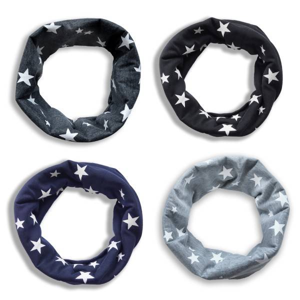 Sonia Originelli Loop Schal "Mini Sterne" Allover Print Sommer Mundschutz Atemschutz