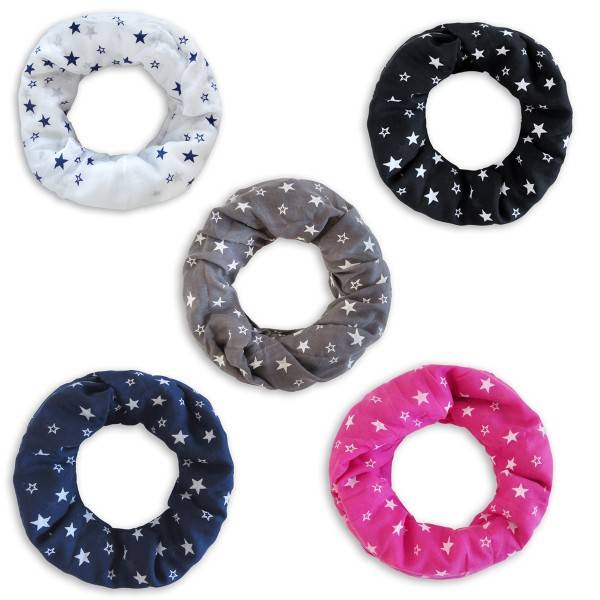 Sonia Originelli Loop Schal "Sterne" Reliefdruck Stars Sommer