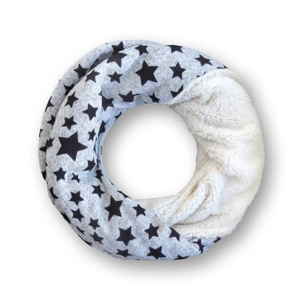 Sonia Originelli Loop "Stern" Schal Kuschelfell Polyester Winter