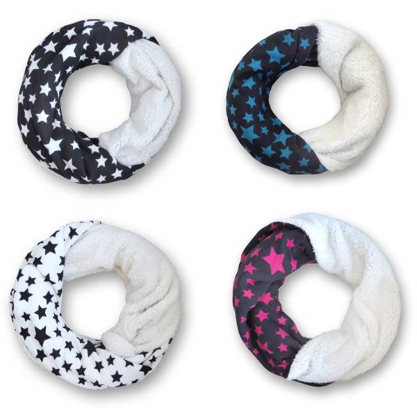 Sonia Originelli Loop "Stern" Schal Kuschelfell Polyester Winter
