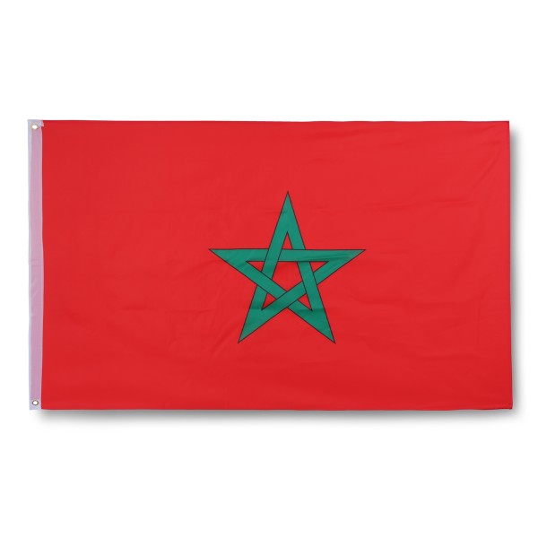 Sonia Originelli Marokko Morocco Fahne Flagge 90 x 150 cm Fanartikel Hissfahne Ösen WM EM