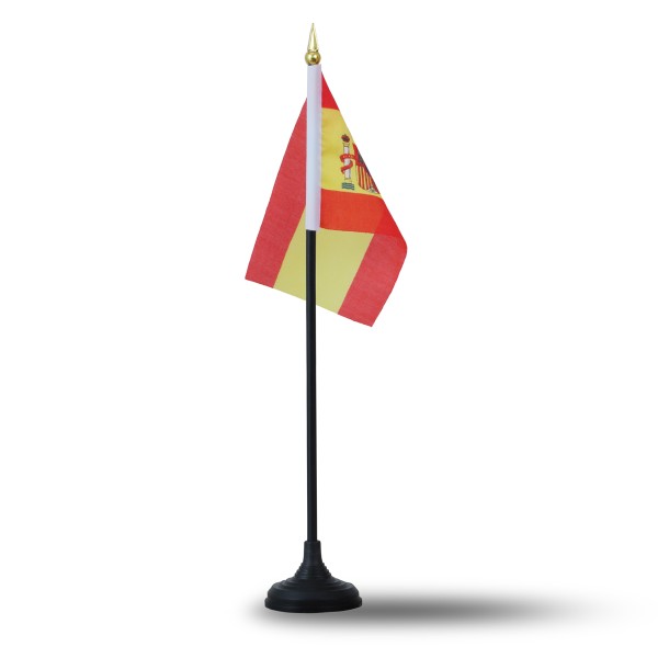 Sonia Originelli Mini Handfahnen Mit Tischständer Fuß 10 Stück Set "Spanien" Spain Espana EM WM Flaggen Fanartikel