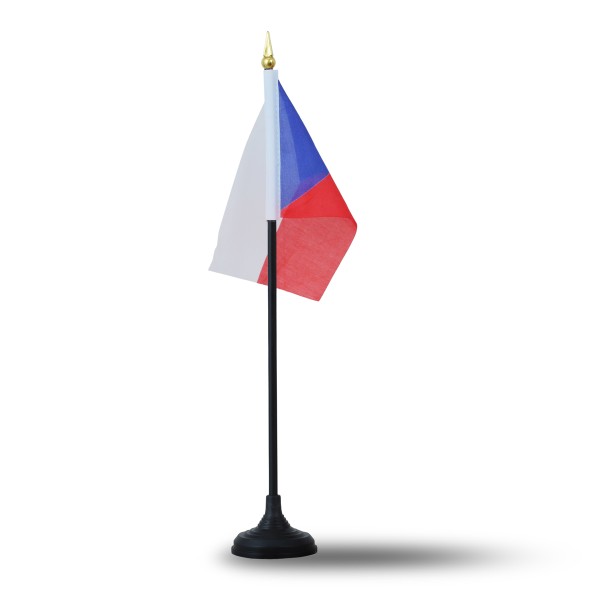 Sonia Originelli Mini Handfahnen Mit Tischständer Fuß 10 Stück Set "Tschechien" Czech Republic EM WM Flaggen Fanartik