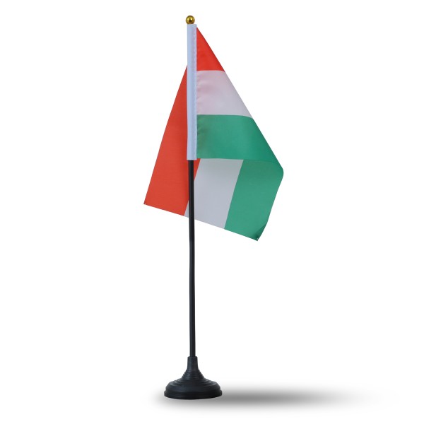 Sonia Originelli Mini Handfahnen Mit Tischständer Fuß 10 Stück Set "Ungarn" Hungary EM WM Flaggen Fanartikel