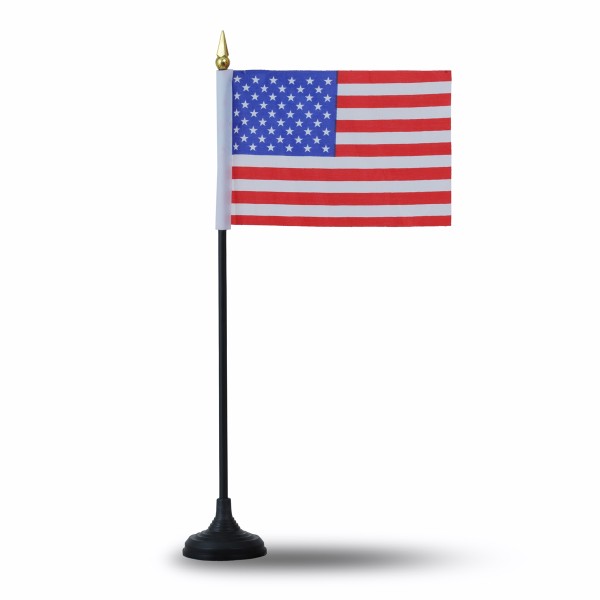 Sonia Originelli Mini Handfahnen Mit Tischständer Fuß 10 Stück Set "USA" United States Amerika EM WM Flaggen Fanartik