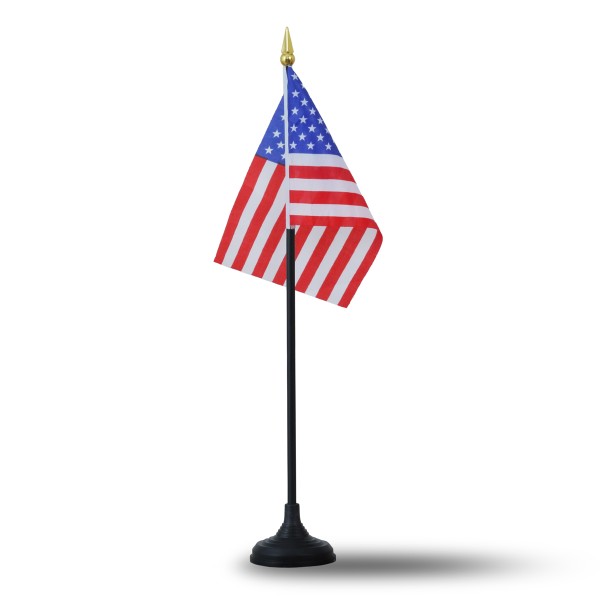 Sonia Originelli Mini Handfahnen Mit Tischständer Fuß 10 Stück Set "USA" United States Amerika EM WM Flaggen Fanartik